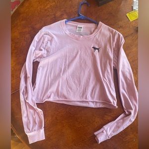PINK cropped long sleeve Tshirt Victoria Secret